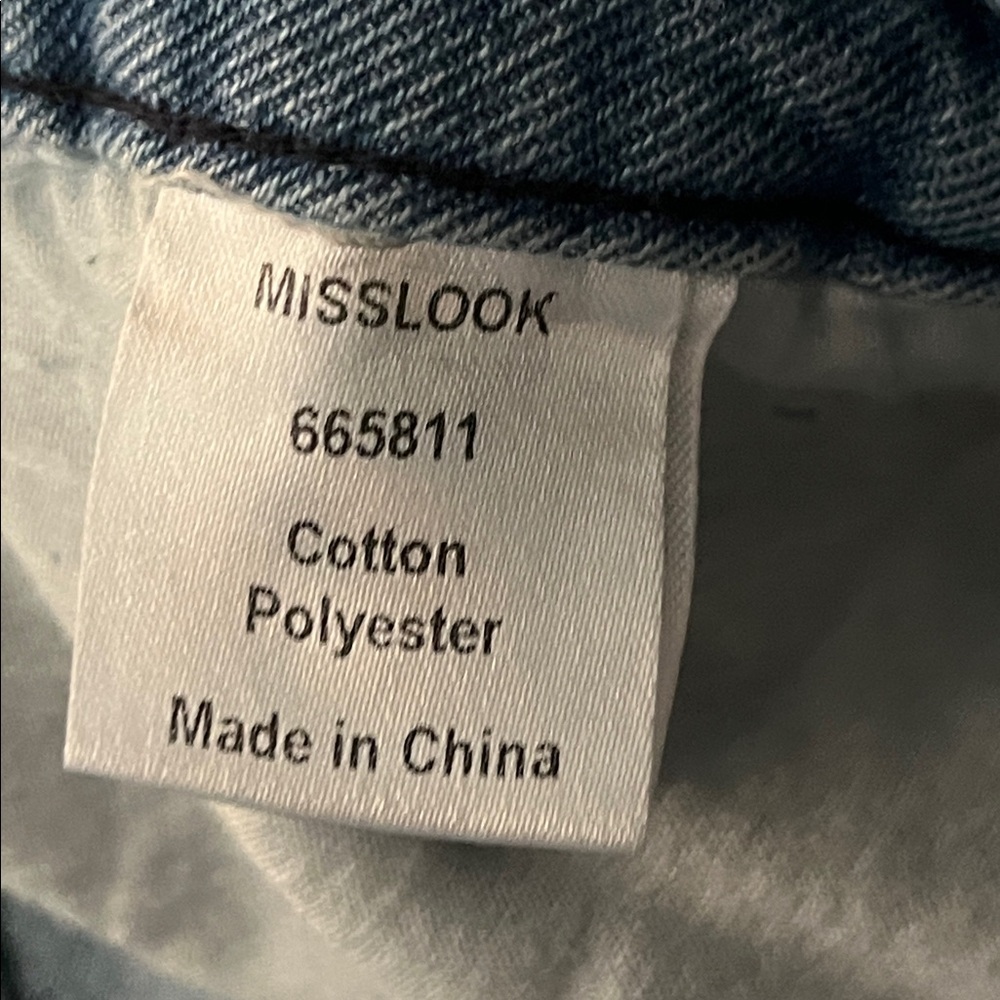 MissLook floral factory painted high rise jeans 4XL like new - Picture 4 of 6